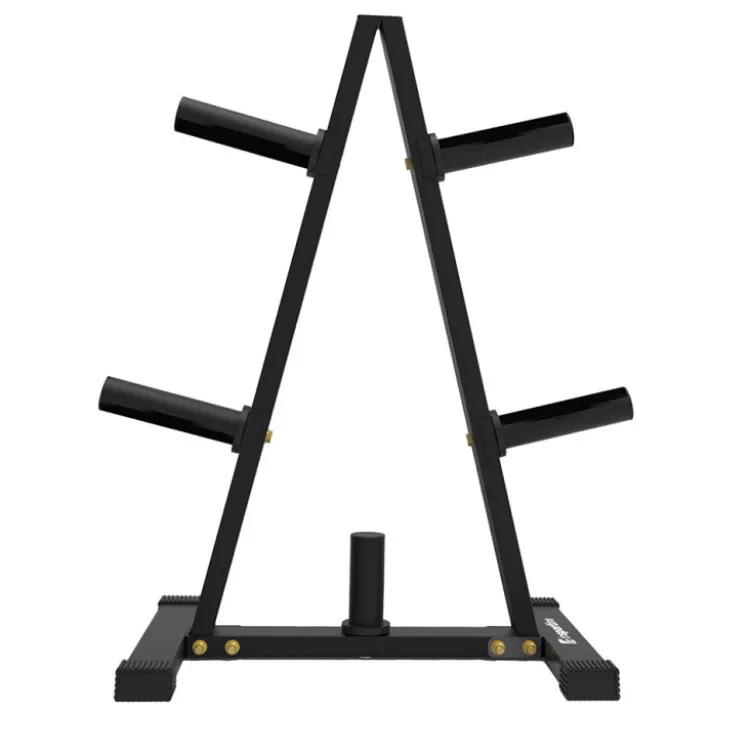 Support de rangement 5 tiges pour disques de poids olympiques - Capacité de charge 250 kg
