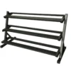 Support de stockage pour haltères hexagonaux à 3 niveaux de marque Force USA - Capacité de 10 à 20 paires