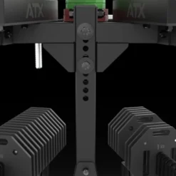 Support de stockage pour haltères Octa Dumbells ATX avec hauteur ajustable et 36 supports pour plaques de poids en acier