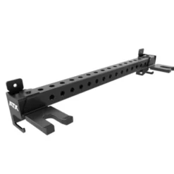 Support horizontal de rangement à fixation murale ATX avec crochets pour accessoires de musculation et barres de musculation