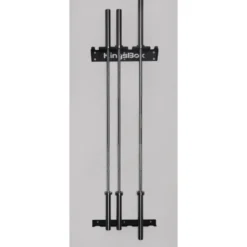 Support mural vertical pour rangement de 6 barres olympiques