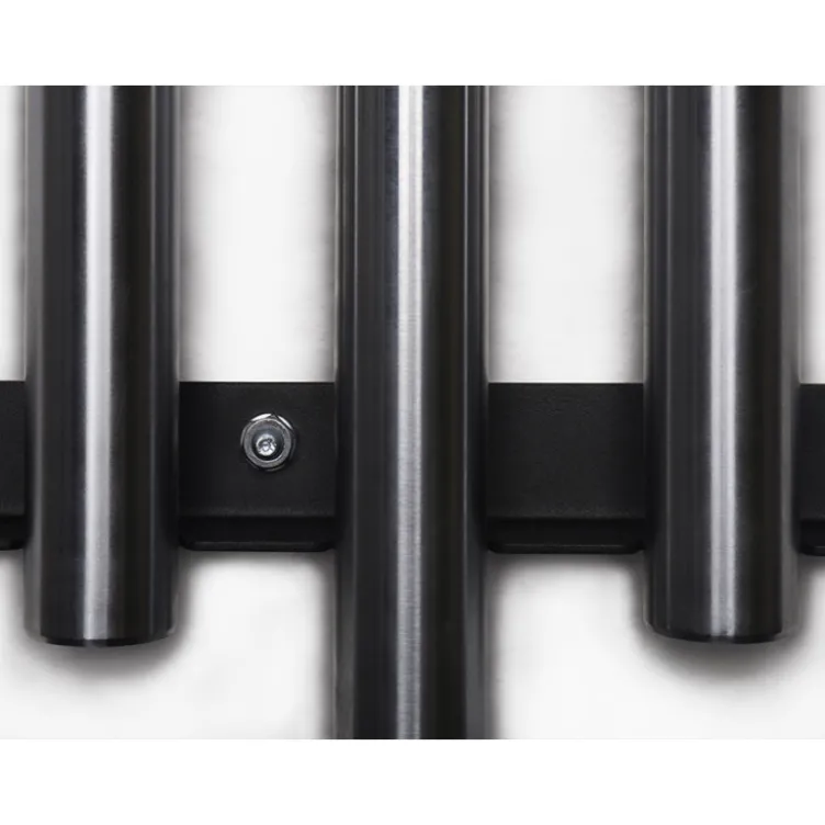 Support mural vertical pour rangement de 6 barres olympiques