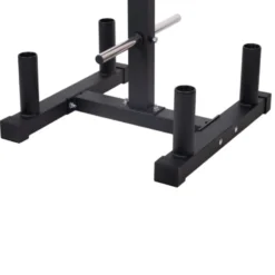 Support pour disques de poids 30 mm et Barres de musculation x 4 – Rack de rangement professionnel jusqu’à 350 kg