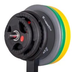 Support pour disques et barres de musculation 50 mm - Rack de rangement olympique Max 350 kg pour salle de sport et home gym