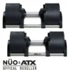 Système d'haltères ATX à charges réglables Nuobell compactes de 2 à 32 kg - Incrémentation de 2 en 2