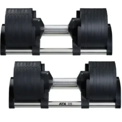 Système d'haltères ATX à charges réglables Nuobell compactes de 2 à 32 kg - Incrémentation de 2 en 2