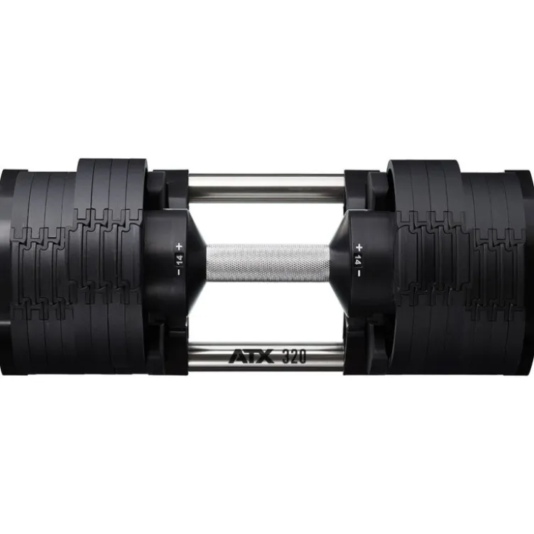 Système d'haltères ATX à charges réglables Nuobell compactes de 2 à 32 kg - Incrémentation de 2 en 2
