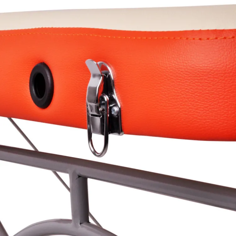 Table de massage facile à transporter avec double têtière en aluminium pour professionnels du sport