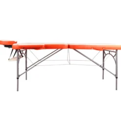 Table de massage facile à transporter avec double têtière en aluminium pour professionnels du sport