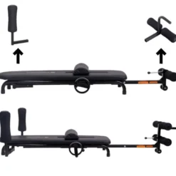 Table de traction pliable et ajustable pour le soulagement des douleurs dorsales - Étirement musculaire