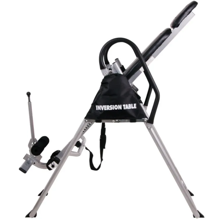 Table d'inversion pliable avec 20 tailles utilisateurs et angle d'inclinaison réglable pour soulager les muscles supérieurs