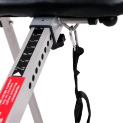 Table d'inversion pliable avec 20 tailles utilisateurs et angle d'inclinaison réglable pour soulager les muscles supérieurs