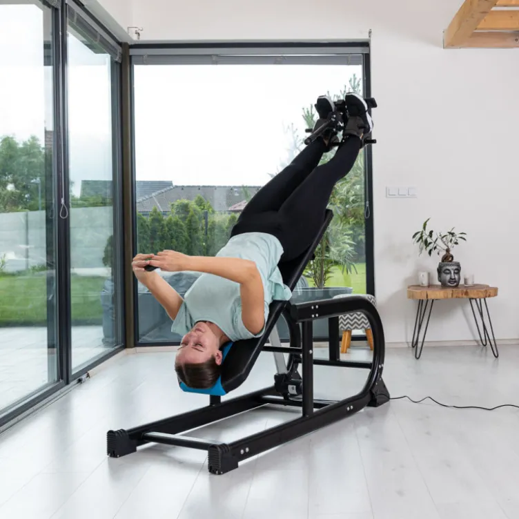 Table d'inversion télécommandé 2 en 1 banc de musculation - Support de jambes réglable