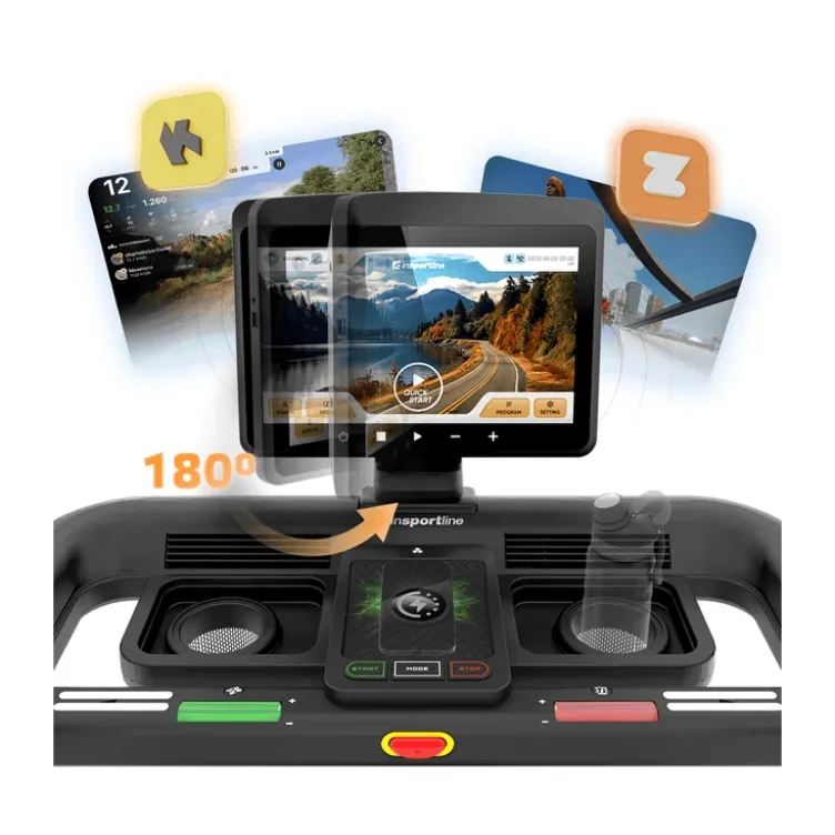Tapis de course cardio pliable ZenRun 150 avec miroir intégré – 4,5 HP, jusqu’à 22 km/h
