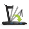 Tapis de course compact avec vitesse ajustable de 1 à 14 km/h et structure pliable - 12 niveaux d'inclinaison