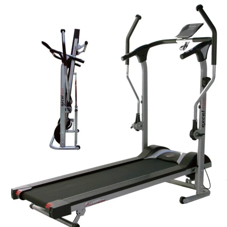 Tapis de course Excel Run avec poignées flexible pour simulation de marche nordique - 8 niveaux de résistance