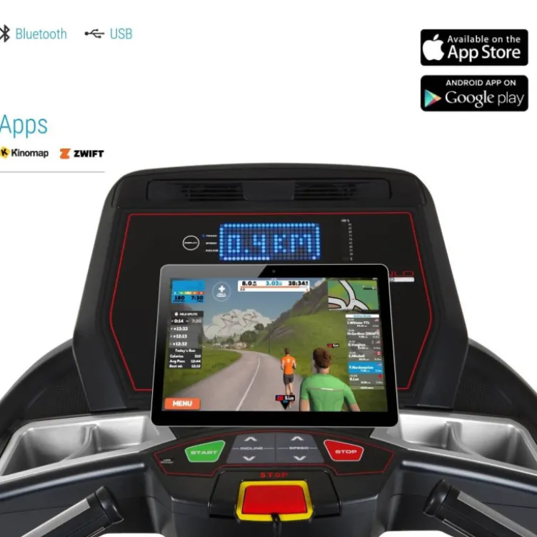 Tapis de course innovant et sécuritaire avec écran LED et performances extrêmes - TR 8000