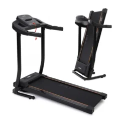 Tapis de course éléctrique 14 km/h silencieux et pliable avec support pour Ipad