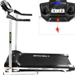 Tapis de course électrique pour sport a domicile GATTACA avec mesure de pouls