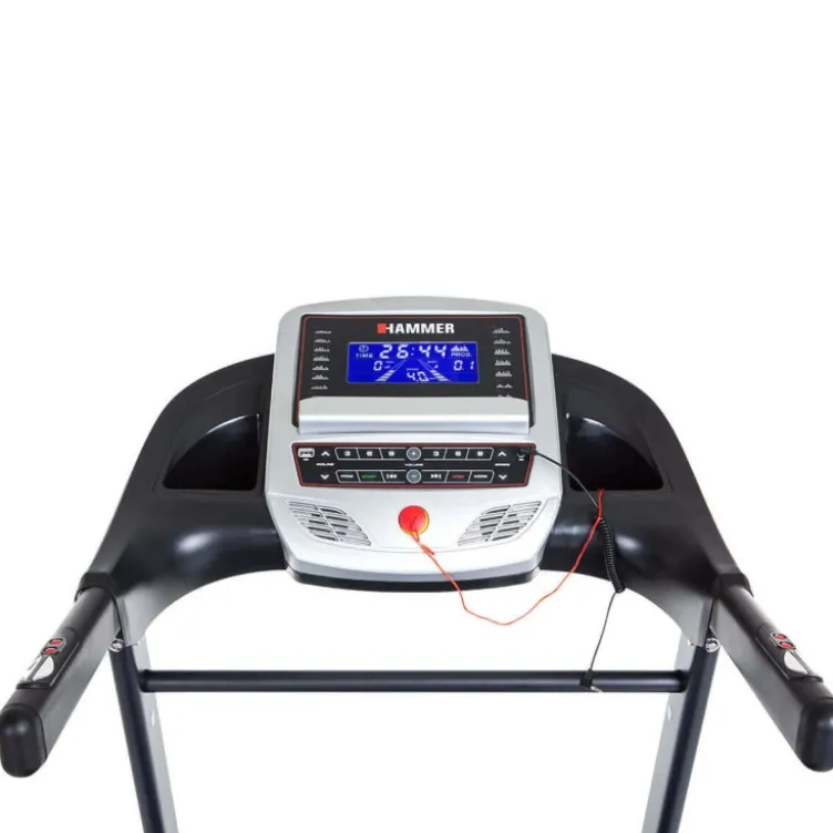 Tapis de course performant jusqu'à 22 km/h avec tableau de bord - Pliable