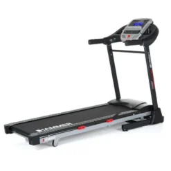 Tapis de course performant jusqu'à 22 km/h avec tableau de bord - Pliable