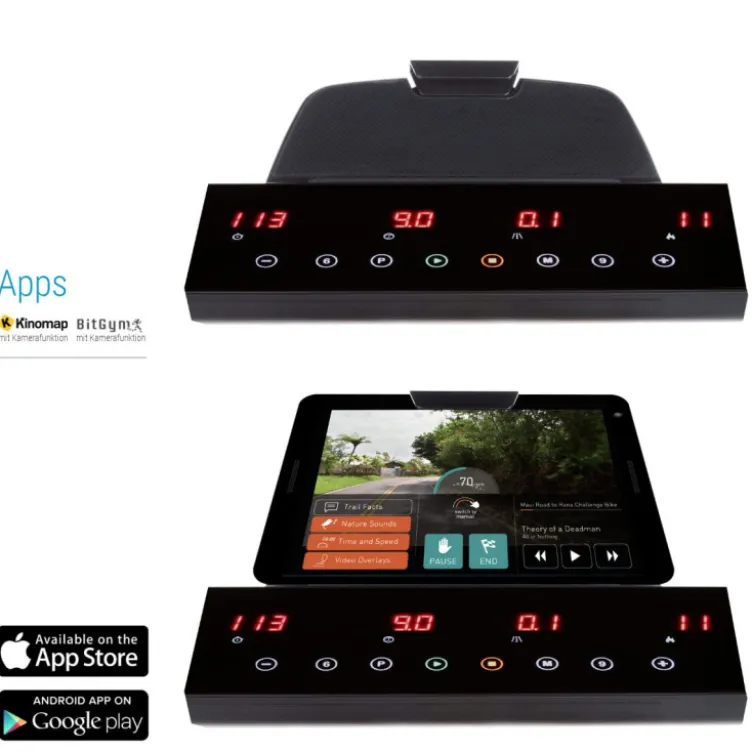 Tapis de course à pied pliable avec système d'amortissement - Max 18 km/h