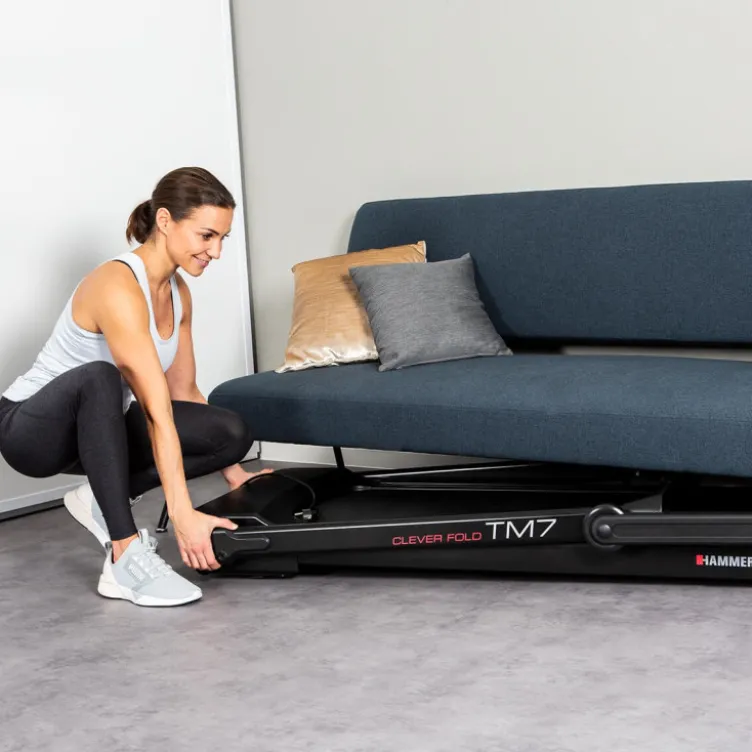 Tapis de course à pied pliable avec système d'amortissement - Max 18 km/h