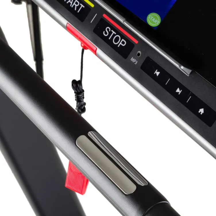 Tapis de course pliable avec ceinture de fréquence cardiaque - Vitesse de course maximale de 20 km/h