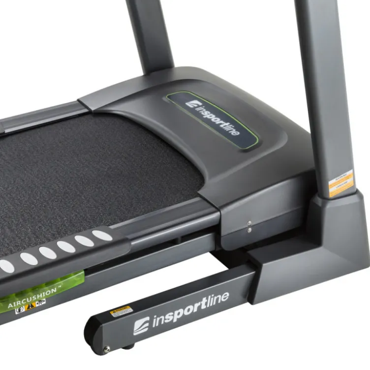Tapis de course pliable avec ceinture pectorale et capteurs de fréquence cardiaque pour séance de cardio en homegym