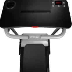 Tapis de course pliable avec espace de travail pour ordinateur et téléphone - 6 km/h maximum