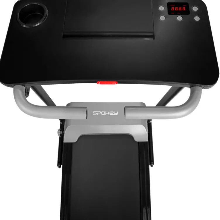 Tapis de course pliable avec espace de travail pour ordinateur et téléphone - 6 km/h maximum