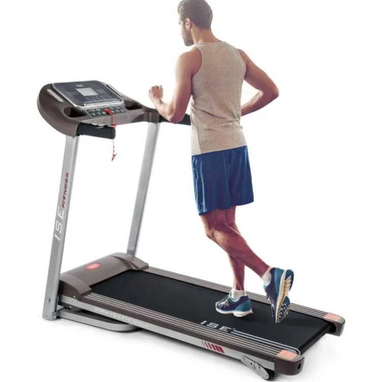 Tapis de course pliable et dépliable avec écran LCD multifonctions pour sport à domicile
