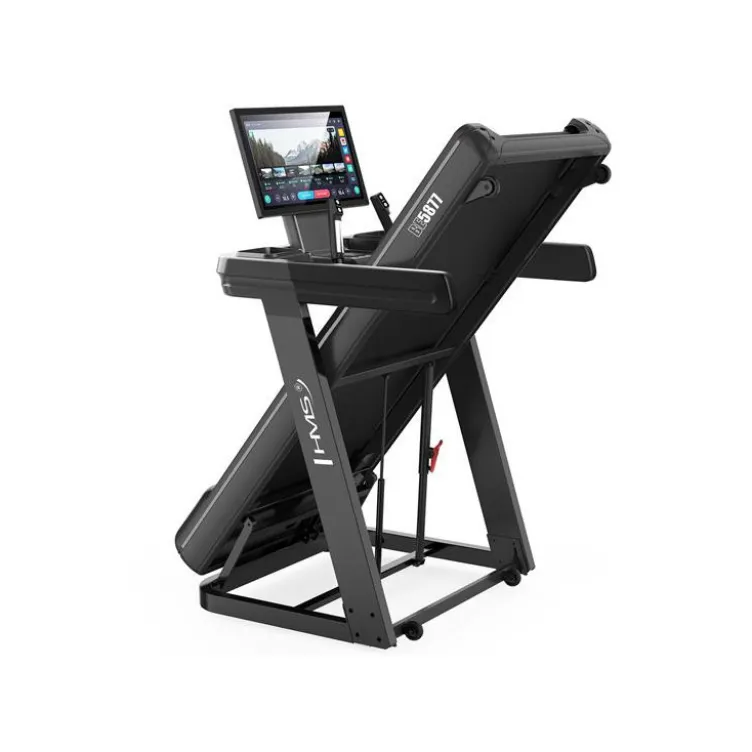 Tapis de course pliable et inclinable avec grande surface de course de 145 x 55 cm - 1 à 22 km/h max avec Bluetooth et Wifi