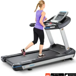 Tapis de course professionnel avec écran LCD et moteur d'une puissance de 4 CV - Inclinaison réglable sur 18 niveaux