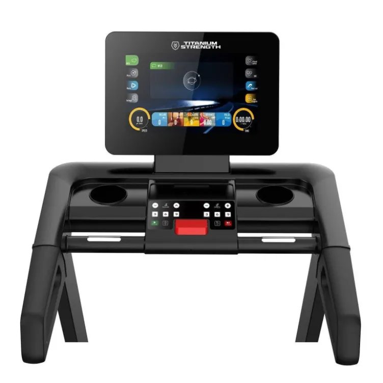 Tapis de course semi-professionnel Titanium Strength LC20AC avec écran tactile 15,6" - 1 à 20 km/h et 12 niveaux d'inclinaison