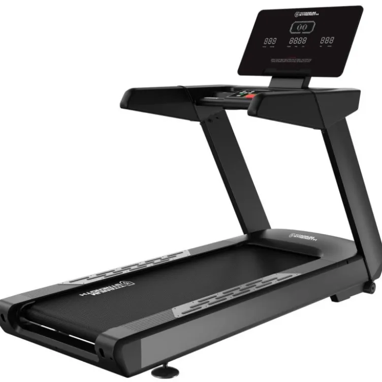 Tapis de course TM1150 LED Titanium Strength PRO Séries de 1 à 22 km/h avec écran de 27" et programmes intégrés