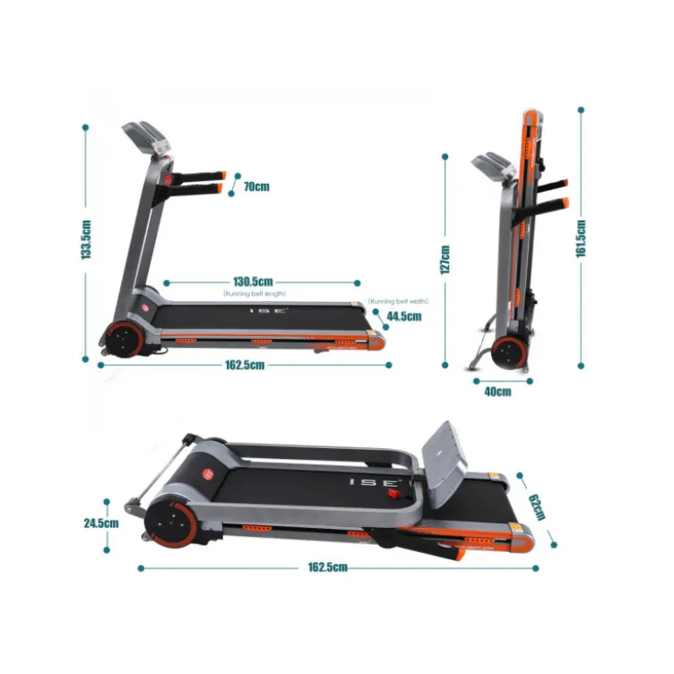 Tapis de course - vitesse jusqu'à 18 km/h avec grande console LCD