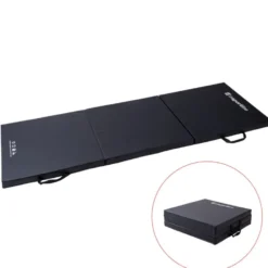 Tapis de gymnastique pliable en mousse et cuir synthétique - 195 x 90 x 5 cm