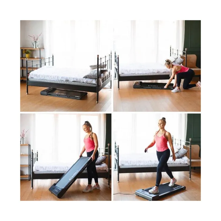 Tapis de marche compact jusqu'à 6 km/h pour entraînement de cardio à domicile - Bluetooth intégré