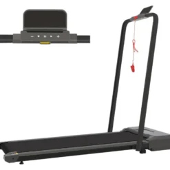 Tapis de marche électrique avec écran LED et support pour tablette pliable - Vitesse max 12 km/h