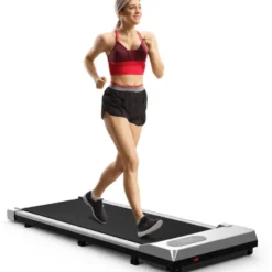 Tapis de marche électrique ultra compact avec télécommande et écran LCD pour Bureau
