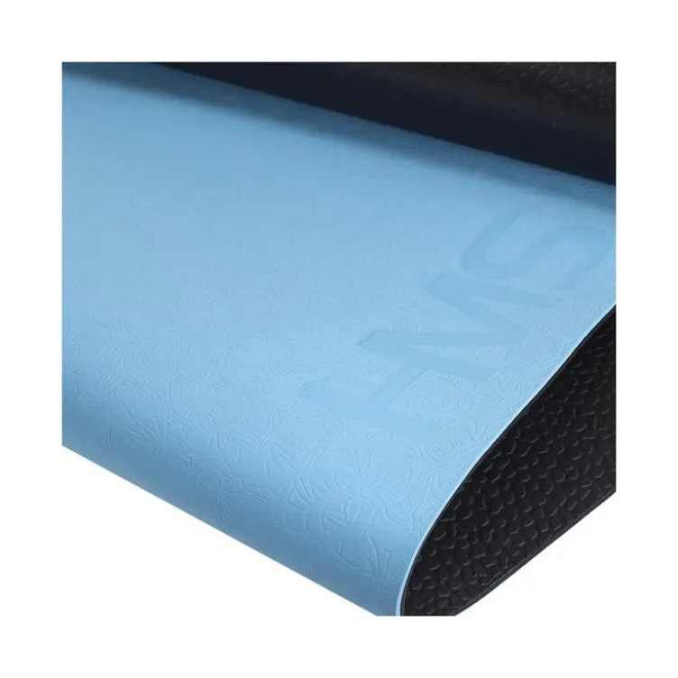 Tapis de yoga en TPE avec sac de transport et surfaces antidérapantes