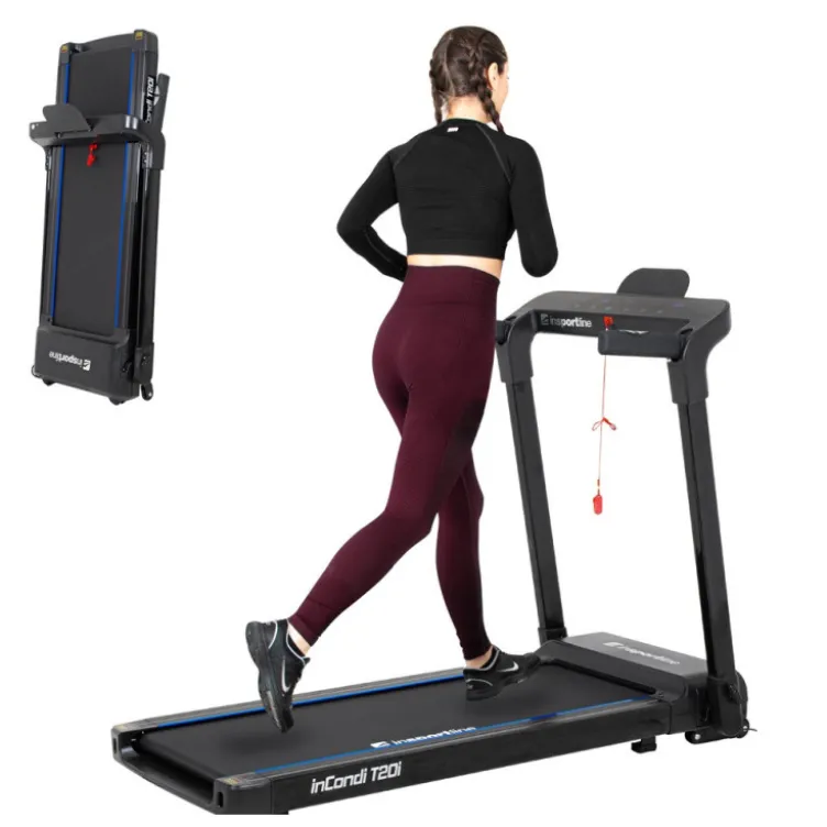 Tapis roulant compact pour entraînement de cardio à la maison - Ecran de contrôle avec multiples programmes
