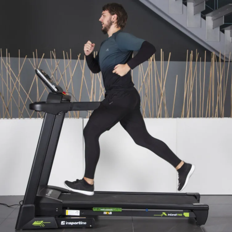 Tapis roulant pour séance de cardio avec moniteur de fréquence cardiaque - Système de suspension haut de gamme