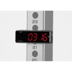 Timer de cross-training et Hyrox connecté avec smartphone compatible avec rack de musculation