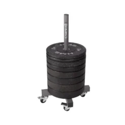Tour mobile de rangement avec roulettes pour disques de poids olympiques - Capacité de 200 kg