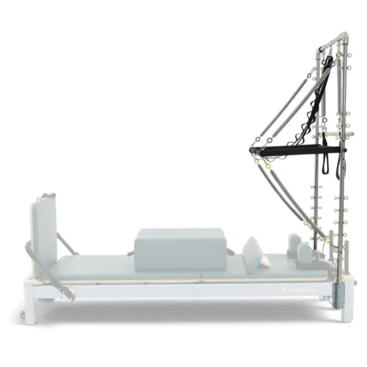 Tour pour Pilates Reformer avec 45 points de fixation et barre de poussée en forme de V - 8 ressorts inclus