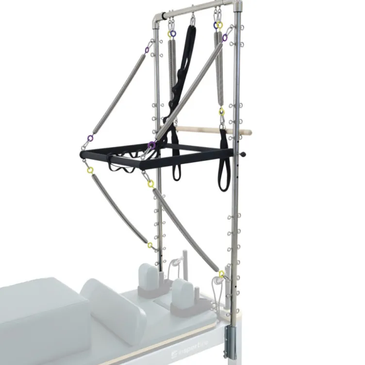 Tour pour Pilates Reformer avec 45 points de fixation et barre de poussée en forme de V - 8 ressorts inclus
