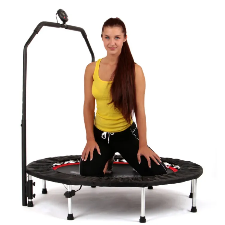 Trampoline de fitness pour homegym avec digitalisation et guidon - capacité de 110 kg