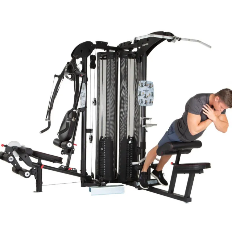 Triple gym station pour exercices de sport variés - Appareil Home-gym polyvalent - M5